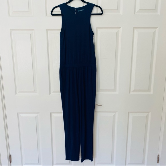 NWT Tart Navy Blue Sleeveless Jumpsuit Small - Picture 3 of 5